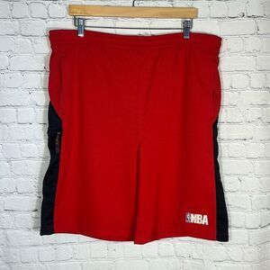 NBA Basketball Athletic Baggy Shorts Men's Size L Large Red Pockets Sports